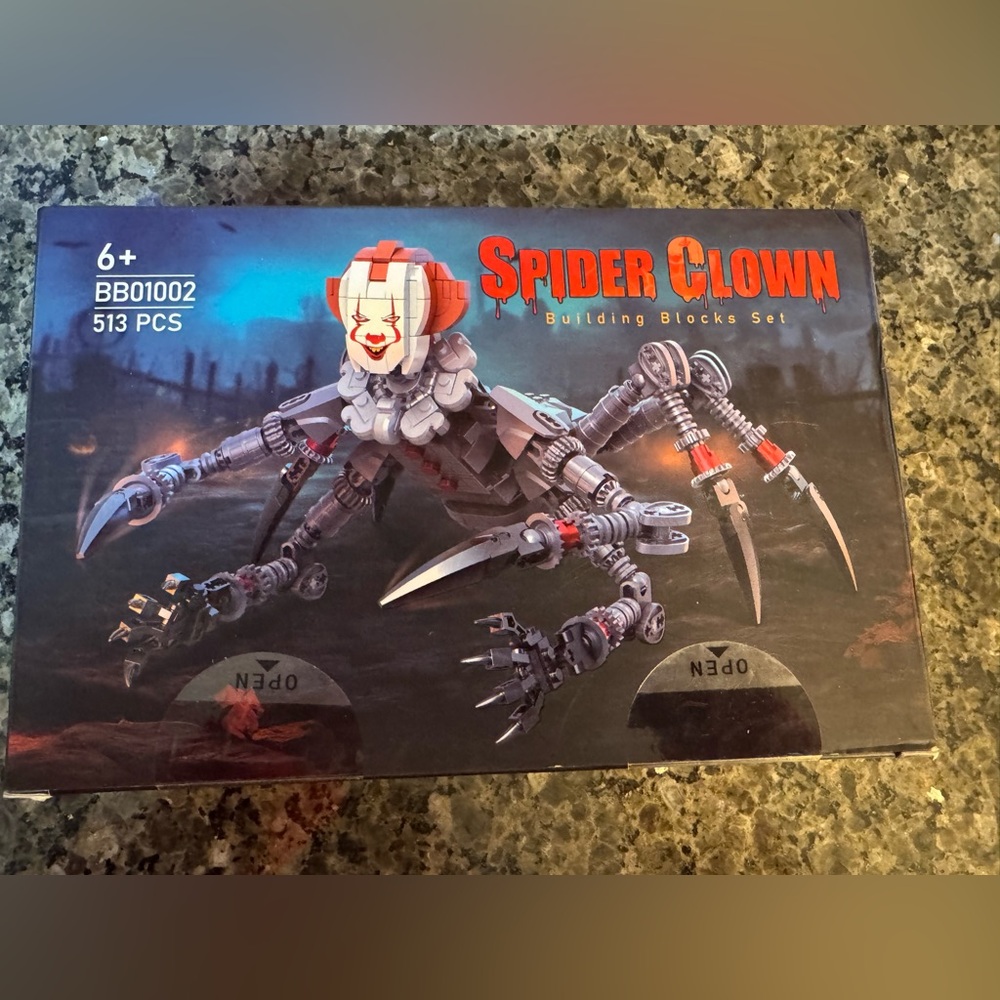 Spider Clown Building Black Set